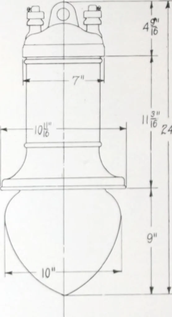 An illustration from Novalux street lighting units (pendent and bracket types) for Mazda series lamps., 1919, leaf 57