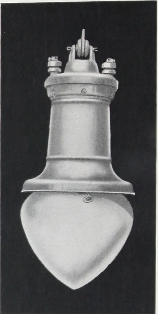 An illustration from Novalux street lighting units (pendent and bracket types) for Mazda series lamps, 1920, leaf 31