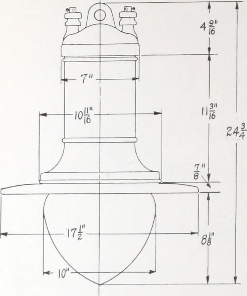 An illustration from Novalux street lighting units (pendent and bracket types) for Mazda series lamps, 1920, leaf 65