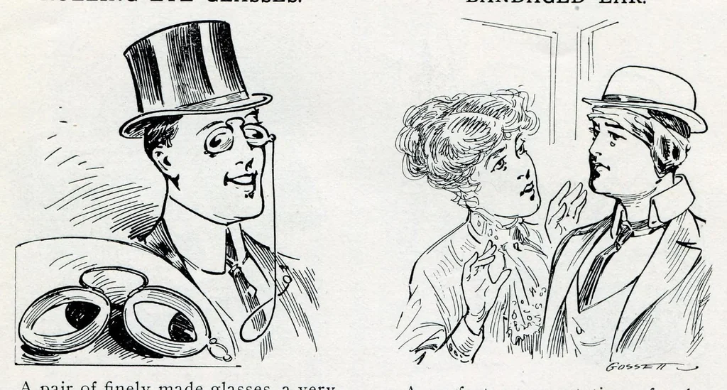 An illustration from Novelties, Jokes, Tricks, Puzzles, Magic, From All Over The World And Every Where Else, 1913, C. J. Felsman, 1913, leaf 14
