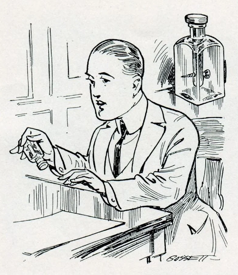 An illustration from Novelties, Jokes, Tricks, Puzzles, Magic, From All Over The World And Every Where Else, 1913, C. J. Felsman, 1913, leaf 21
