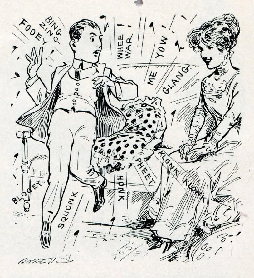 An illustration from Novelties, Jokes, Tricks, Puzzles, Magic, From All Over The World And Every Where Else, 1913, C. J. Felsman, 1913, leaf 4