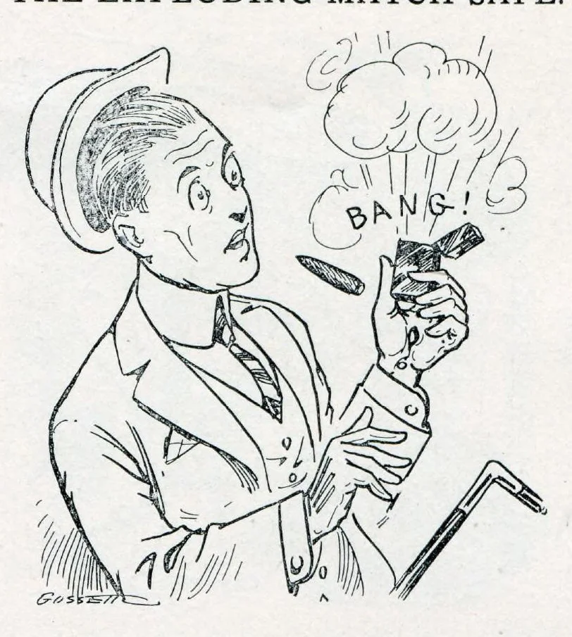 An illustration from Novelties, Jokes, Tricks, Puzzles, Magic, From All Over The World And Every Where Else, 1913, C. J. Felsman, 1913, leaf 6