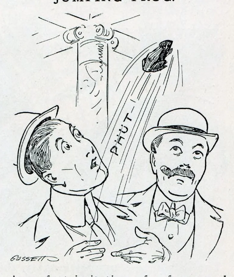 An illustration from Novelties, Jokes, Tricks, Puzzles, Magic, From All Over The World And Every Where Else, 1913, C. J. Felsman, 1913, leaf 8