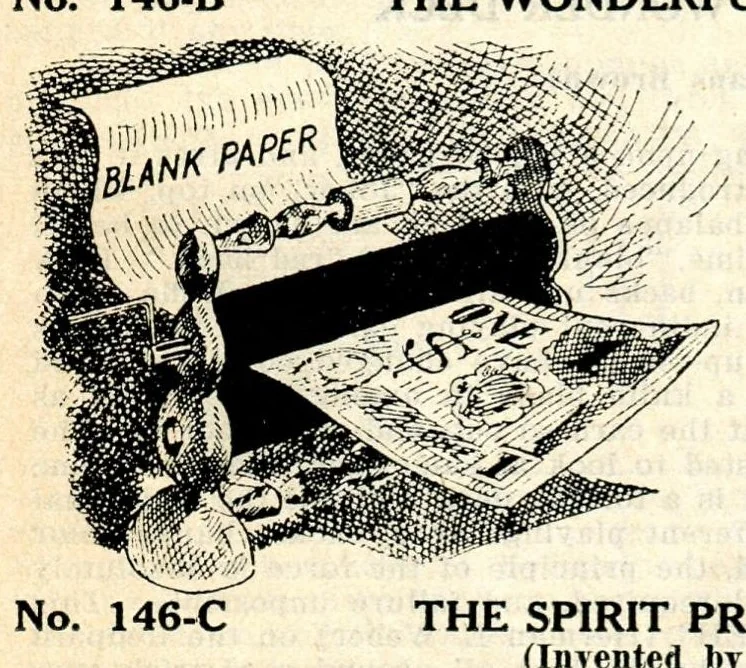 An illustration from Novelties, Jokes, Tricks, Puzzles, Magic, From All Over The World And Every Where Else, 1924, A. P. Felsman, 1924, leaf 36