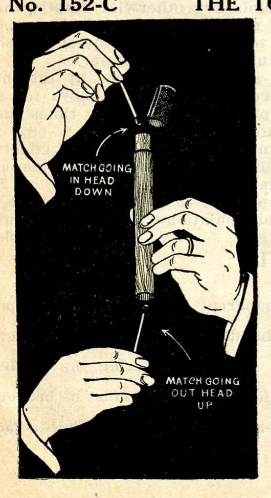 An illustration from Novelties, Jokes, Tricks, Puzzles, Magic, From All Over The World And Every Where Else, 1924, A. P. Felsman, 1924, leaf 44