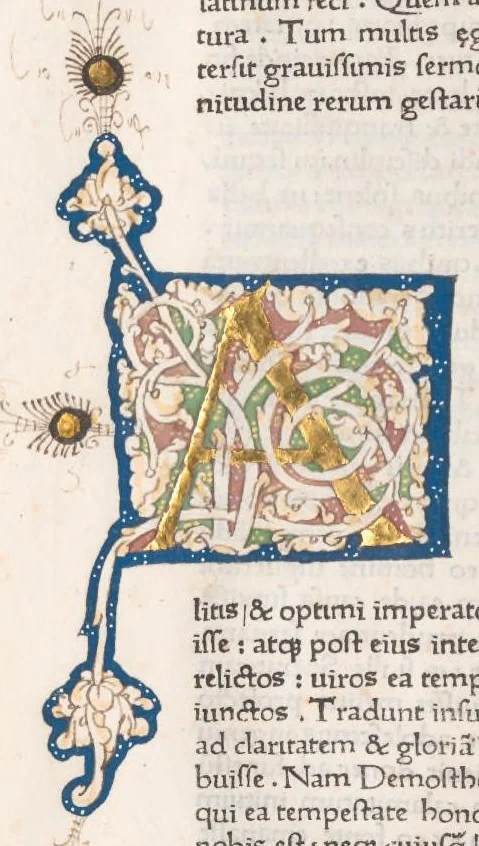 An illustration from Vitae illustrium virorum, leaf 125