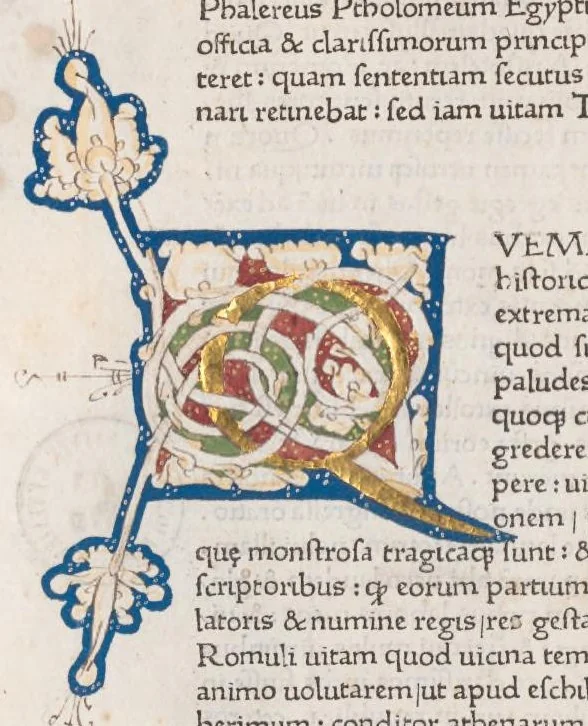 An illustration from Vitae illustrium virorum, leaf 13