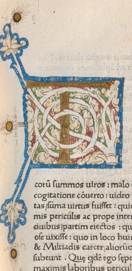 An illustration from Vitae illustrium virorum, leaf 172