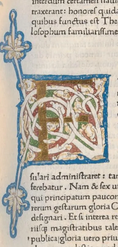 An illustration from Vitae illustrium virorum, leaf 190
