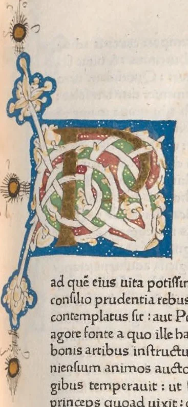An illustration from Vitae illustrium virorum, leaf 212