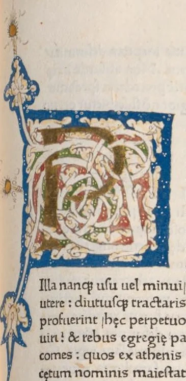 An illustration from Vitae illustrium virorum, leaf 484