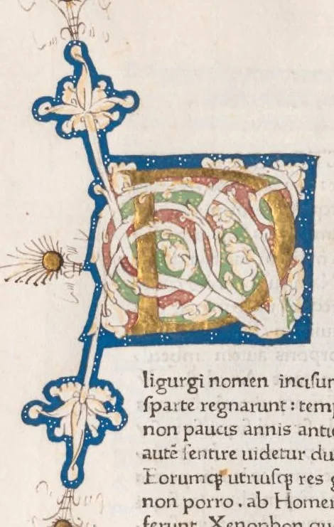 An illustration from Vitae illustrium virorum, leaf 49