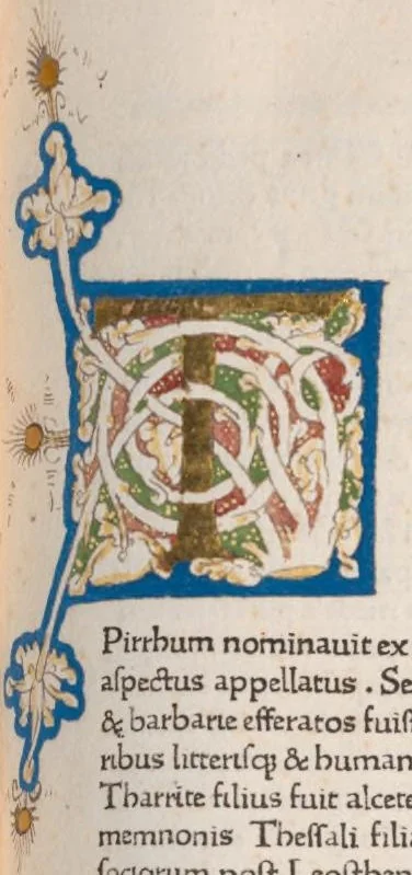 An illustration from Vitae illustrium virorum, leaf 528