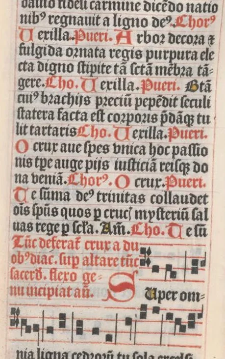 An illustration from Missale Parisiense., leaf 174