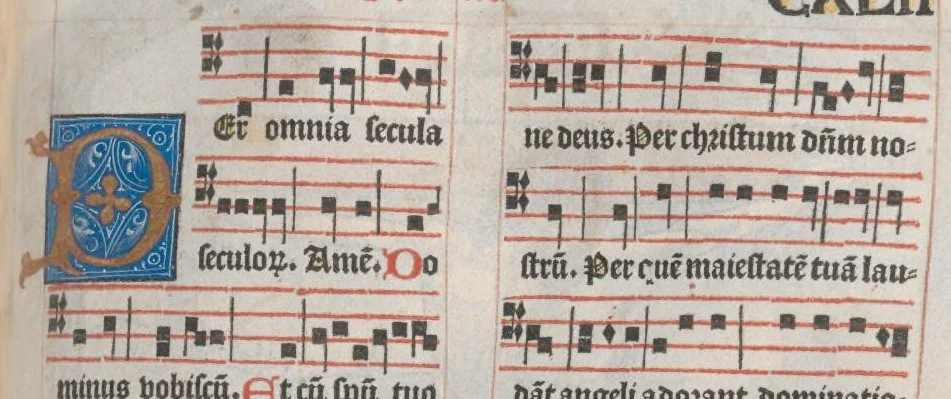 An illustration from Missale Parisiense., leaf 314