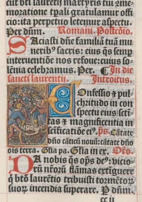 An illustration from Missale Parisiense., leaf 440
