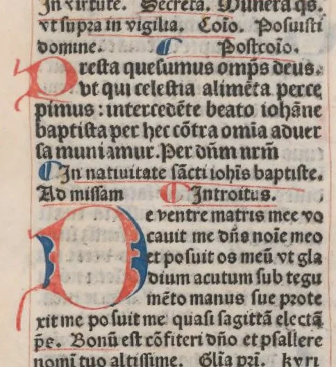 An illustration from Missale Parisiense, leaf 347