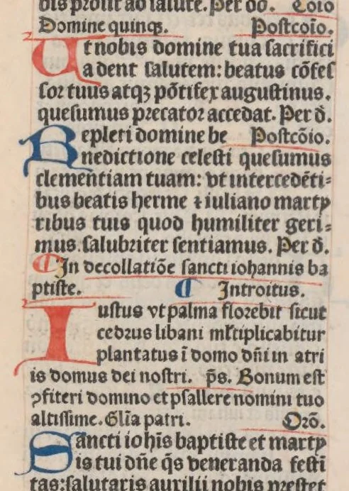 An illustration from Missale Parisiense, leaf 383