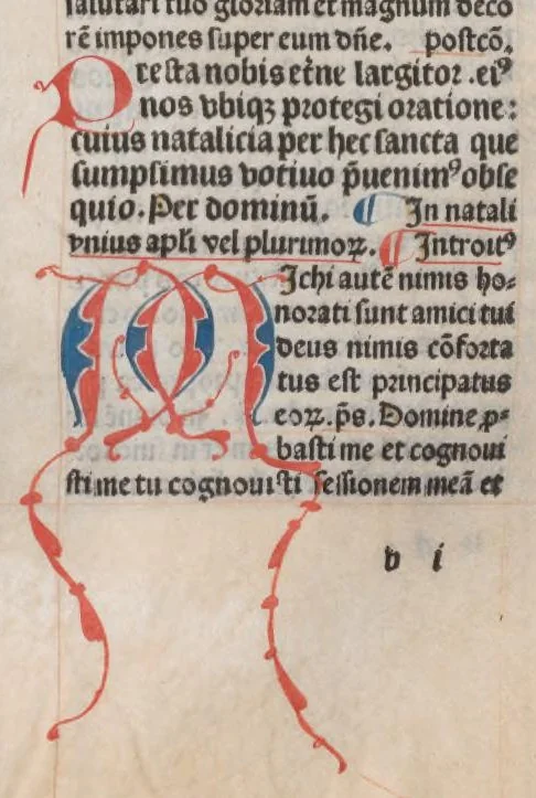 An illustration from Missale Parisiense, leaf 418