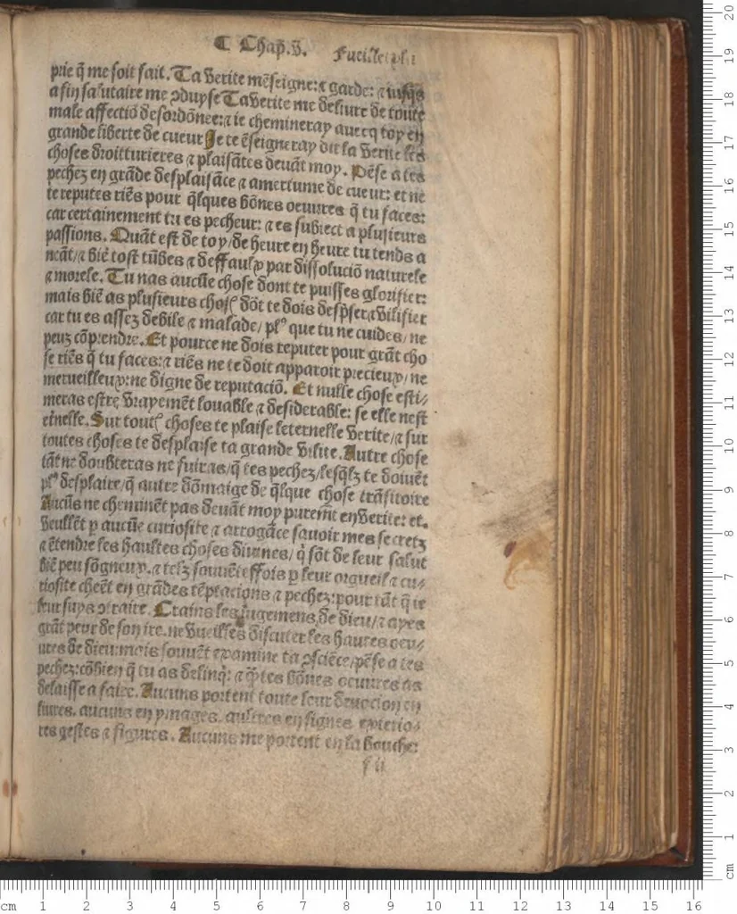 An illustration from Imitation de Jésus-Christ, leaf 90