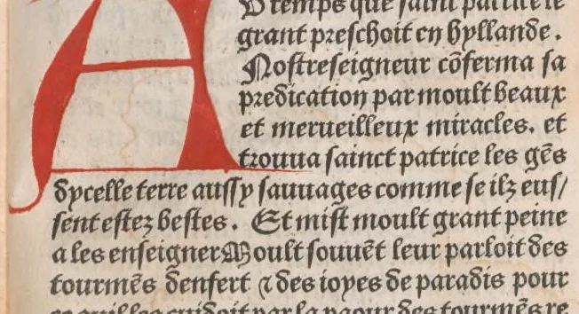 An illustration from Le Purgatoire sainct Patrice, leaf 8