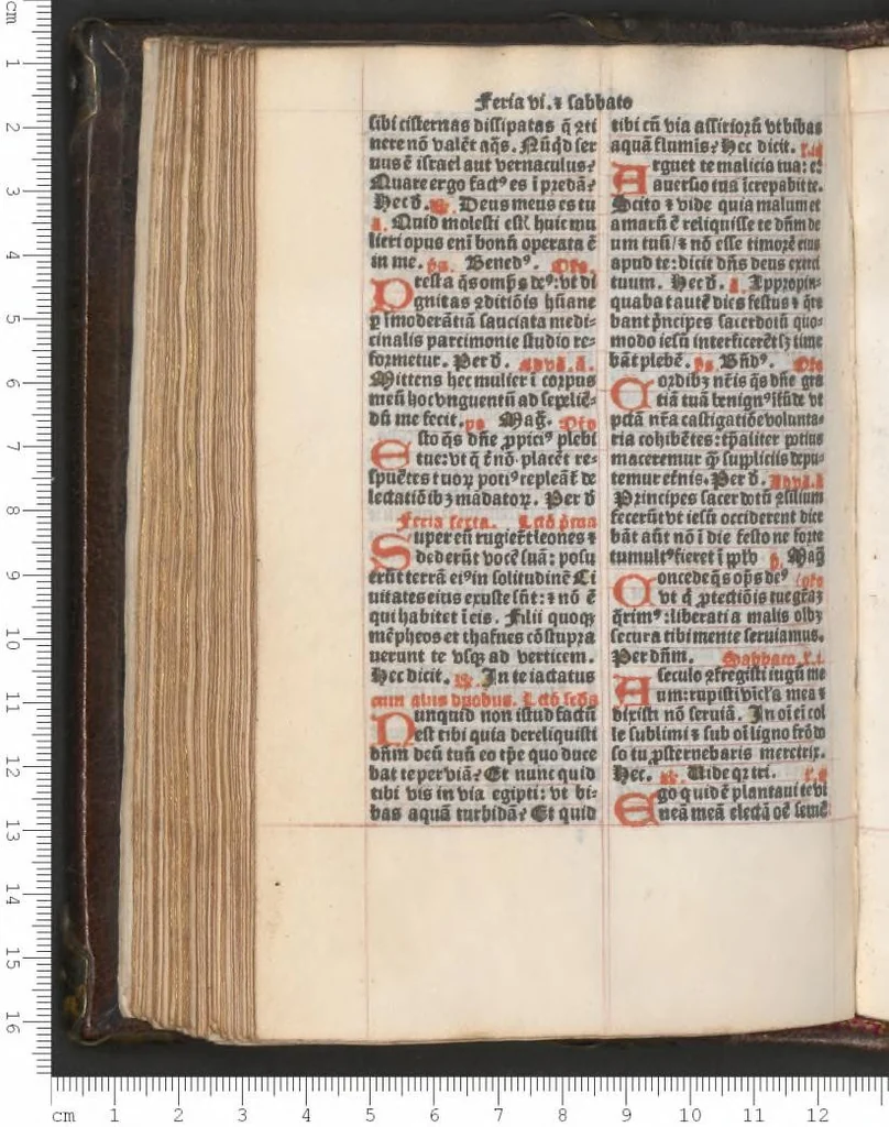 An illustration from Breviarium Belvacense., leaf 195