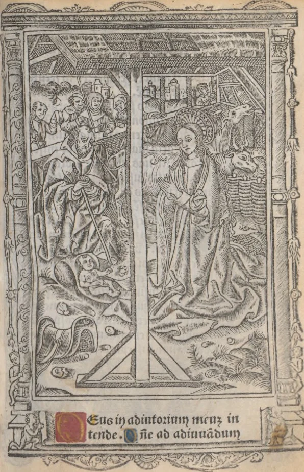 An illustration from [Horae ad usum Romanum. Lat. et fr. :] Heures à l’usaige de Romme, 1505, leaf 102