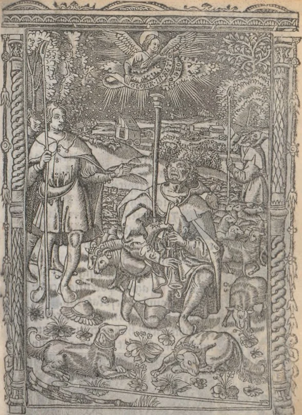 An illustration from [Horae ad usum Romanum. Lat. et fr. :] Heures à l’usaige de Romme, 1505, leaf 110