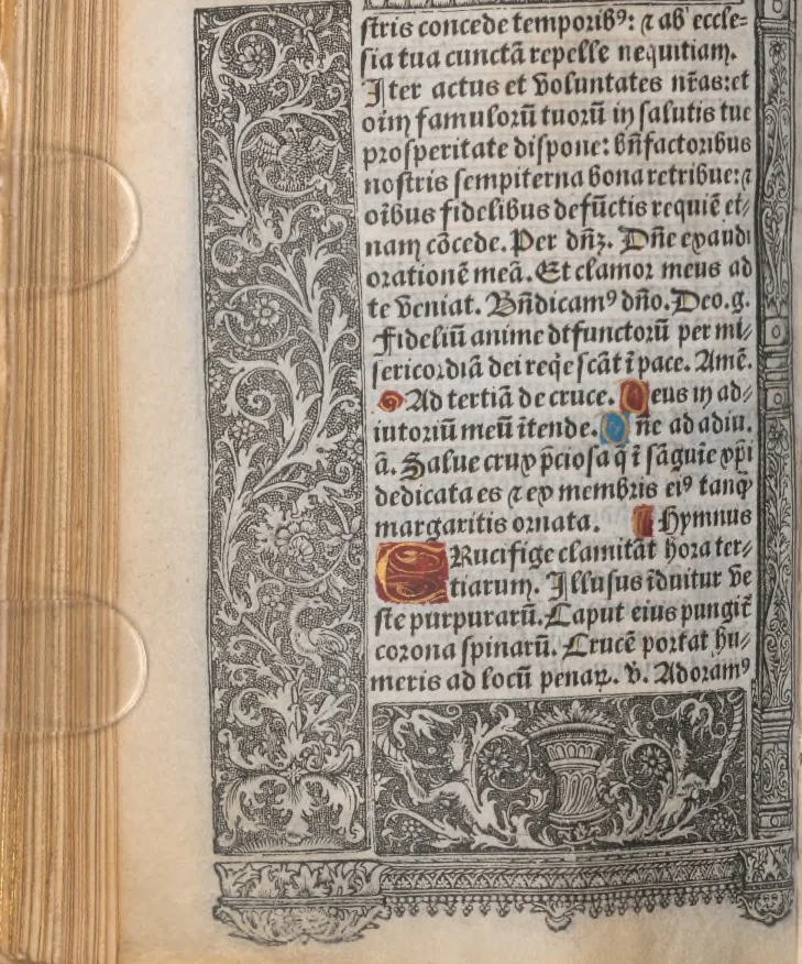 An illustration from [Horae ad usum Romanum. Lat. et fr. :] Heures à l’usaige de Romme, 1505, leaf 115
