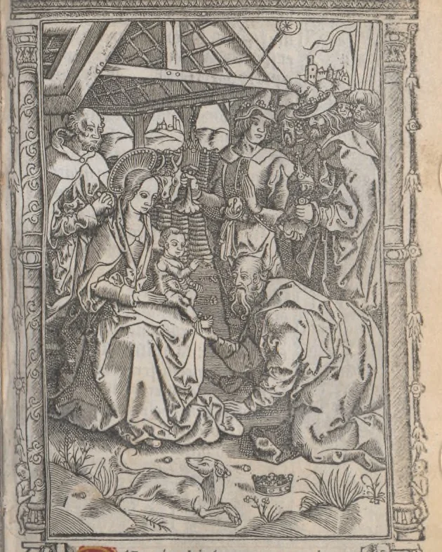 An illustration from [Horae ad usum Romanum. Lat. et fr. :] Heures à l’usaige de Romme, 1505, leaf 118