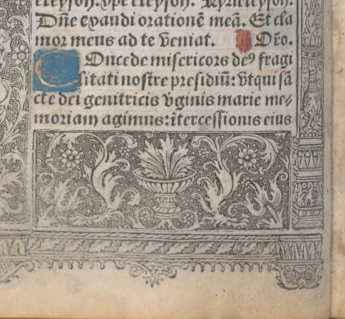 An illustration from [Horae ad usum Romanum. Lat. et fr. :] Heures à l’usaige de Romme, 1505, leaf 121