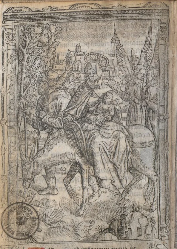 An illustration from [Horae ad usum Romanum. Lat. et fr. :] Heures à l’usaige de Romme, 1505, leaf 133