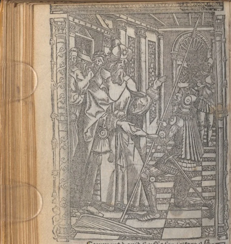 An illustration from [Horae ad usum Romanum. Lat. et fr. :] Heures à l’usaige de Romme, 1505, leaf 165