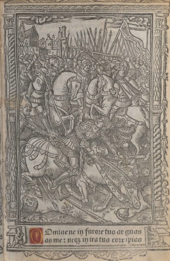 An illustration from [Horae ad usum Romanum. Lat. et fr. :] Heures à l’usaige de Romme, 1505, leaf 166