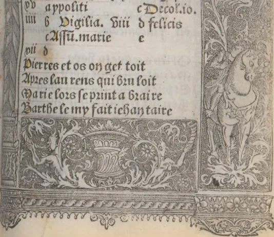 An illustration from [Horae ad usum Romanum. Lat. et fr. :] Heures à l’usaige de Romme, 1505, leaf 18