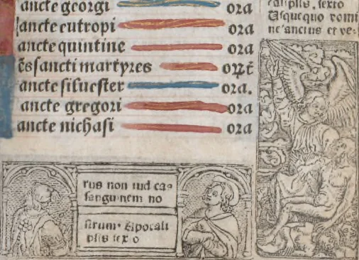 An illustration from [Horae ad usum Romanum. Lat. et fr. :] Heures à l’usaige de Romme, 1505, leaf 180