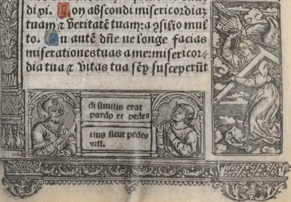 An illustration from [Horae ad usum Romanum. Lat. et fr. :] Heures à l’usaige de Romme, 1505, leaf 212