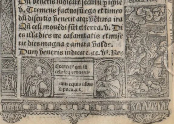An illustration from [Horae ad usum Romanum. Lat. et fr. :] Heures à l’usaige de Romme, 1505, leaf 220