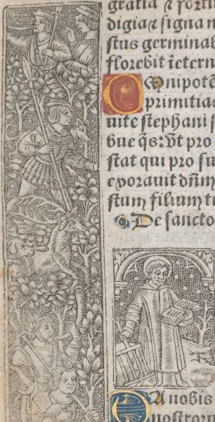 An illustration from [Horae ad usum Romanum. Lat. et fr. :] Heures à l’usaige de Romme, 1505, leaf 245
