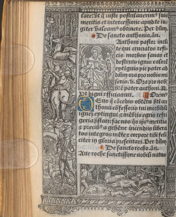 An illustration from [Horae ad usum Romanum. Lat. et fr. :] Heures à l’usaige de Romme, 1505, leaf 251