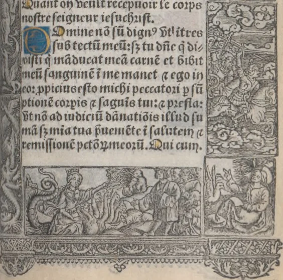 An illustration from [Horae ad usum Romanum. Lat. et fr. :] Heures à l’usaige de Romme, 1505, leaf 262