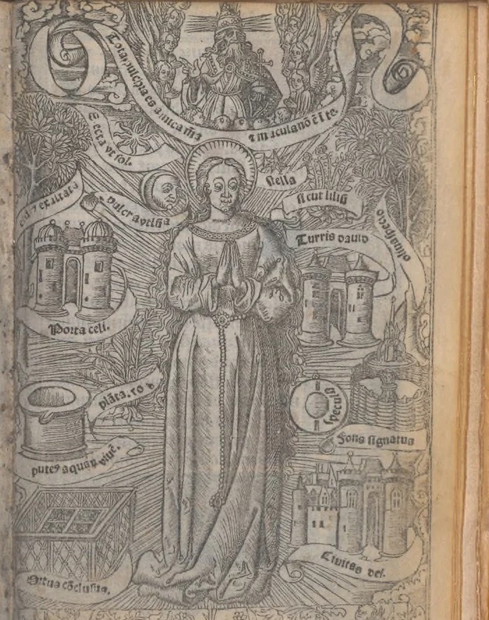An illustration from [Horae ad usum Romanum. Lat. et fr. :] Heures à l’usaige de Romme, 1505, leaf 278