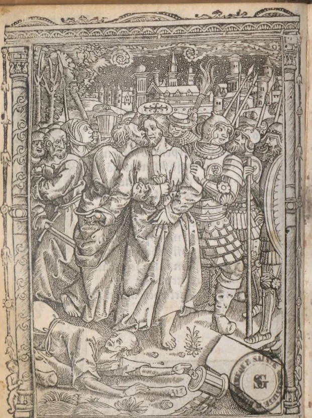 An illustration from [Horae ad usum Romanum. Lat. et fr. :] Heures à l’usaige de Romme, 1505, leaf 31