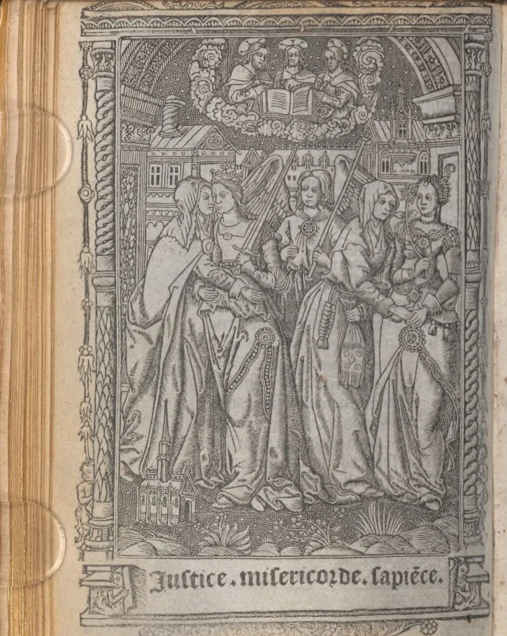 An illustration from [Horae ad usum Romanum. Lat. et fr. :] Heures à l’usaige de Romme, 1505, leaf 61