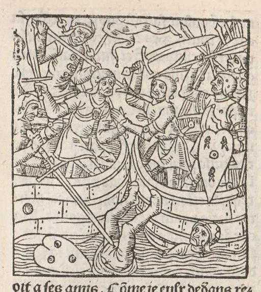 An illustration from Chroniques de France (1ère partie), leaf 100