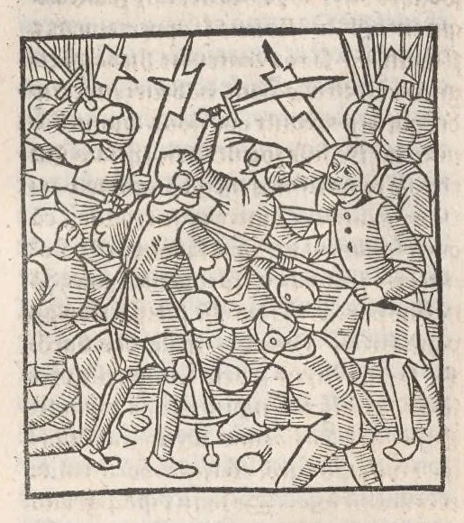 An illustration from Chroniques de France (1ère partie), leaf 127