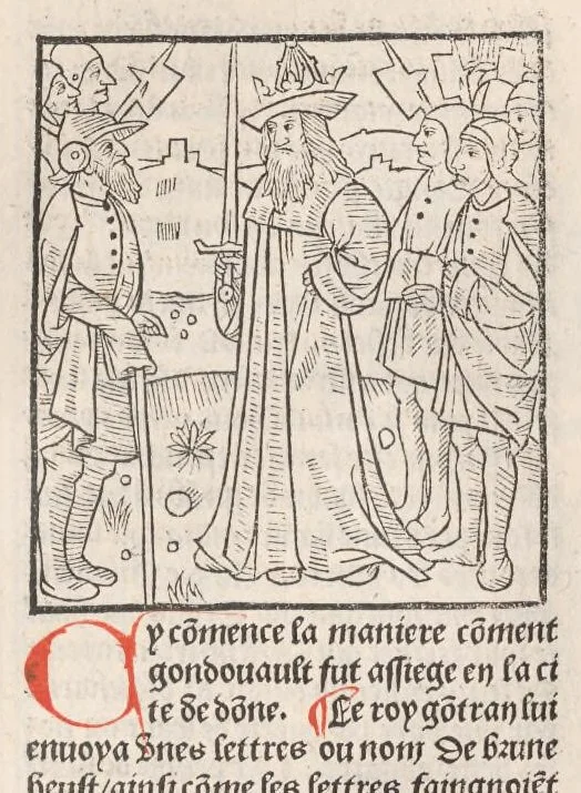 An illustration from Chroniques de France (1ère partie), leaf 143