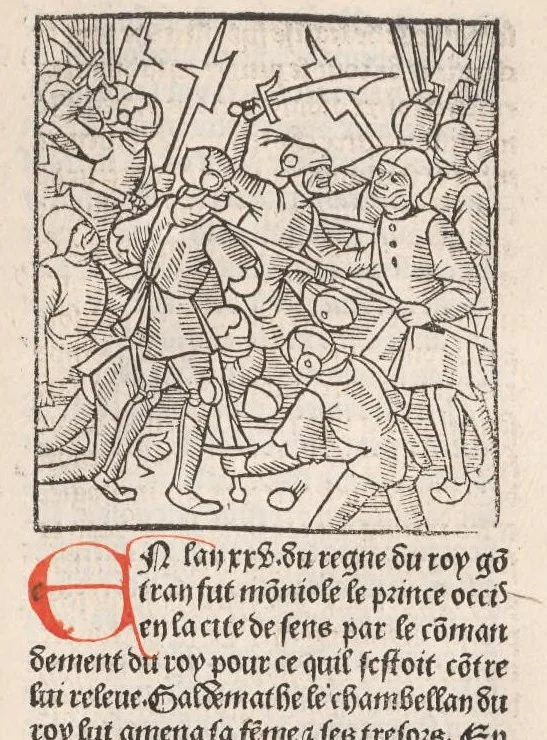 An illustration from Chroniques de France (1ère partie), leaf 148