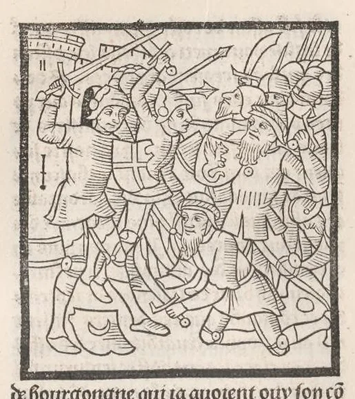 An illustration from Chroniques de France (1ère partie), leaf 187